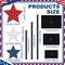 3 Pcs Memorial Day Patriotic Decorations 4th of July Day Table Signs Decoration Wooden Star Table Decoration Independence Day Blocks Tiered Tray Decor Freestanding Table Signs